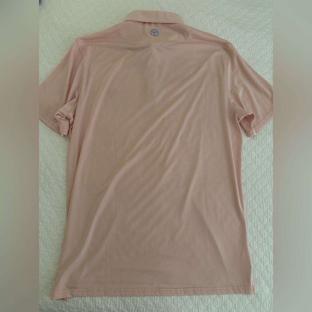 Birddogs Pink and White stripped Polo Shirt - Picture 4 of 4
